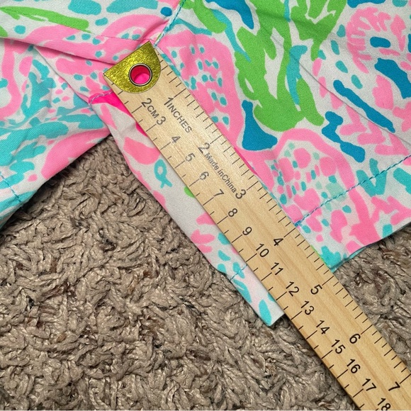 Lilly Pulitzer The Callahan Short‎ Womens 4 Pink Blue Coral Print Casual Preppy - Picture 9 of 9